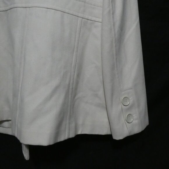 ESPRIT | large | Ivory Pea Coat | Dry Clean Only - Picture 15 of 15